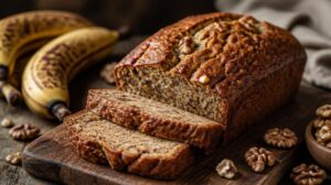 Americký banánový chlebíček (Banana bread) s ořechy