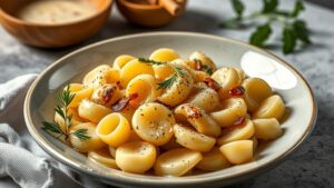 Domácí bramborové gnocchi s máslem a šalvějí