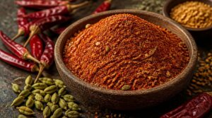 Etiopská směs koření Berbere s chilli, kardamomem a pískavicí