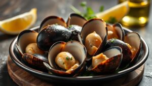 Špagety s čerstvými mušlemi vongole