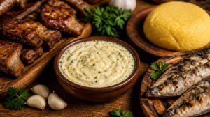 Blesková rumunská česneková omáčka Mujdei: Pikantní dip k pečenému masu, rybám i mămăligă
