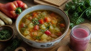 Blesková rumunská polévka Ciorbă de Legume: Zdravá zeleninová polévka okyselená poctivým boršem