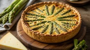 Bleskový chřestový quiche se sýrem Gruyère: Elegantní jarní recept na křehkém těstě hotový bez zdlouhavé přípravy