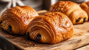 Čokoládové šátečky Pain au Chocolat: Křupavé ranní pečení s hořkou čokoládou jako z pařížské pekárny