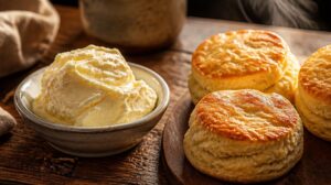 Domácí hustý smetanový krém Clotted Cream k horkým bochánkům scones