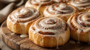 Domácí skořicové motance (Cinnamon rolls) s krémovou polevou
