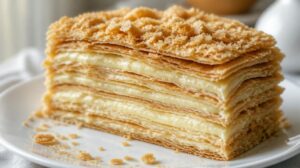 Dort Napoleon z desítek vrstev křehkého těsta a žloutkového krému