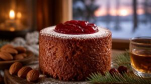Finské runeburgovy dortíky Runebergintorttu s rumem a malinovým džemem