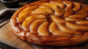 Francouzský jablečný koláč Tarte Tatin s karamelem