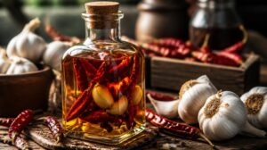 Jak si vyrobit domácí ochucený olej s chilli nebo česnekem