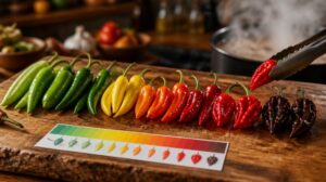 Jak správně vybrat a používat chilli papričky: Průvodce pálivostí od jemného beraního rohu po bleskové extrémy