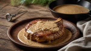 Jižanské vepřové kotlety se smetanovou omáčkou Gravy