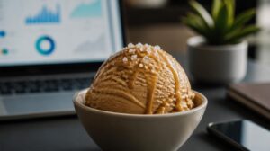 Karamelová zmrzlina se špetkou mořské soli