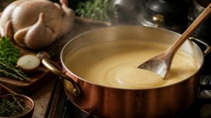 Klasická omáčka Velouté z drůbežího vývaru: Jak na sametový základ pro krémové polévky a ragoú