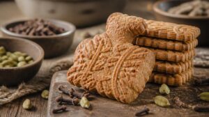 Křehké skořicové sušenky Speculoos s vůní hřebíčku a kardamomu