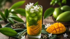 Ledový zelený čaj s mango pyré a jasmínem: Domácí ovocný Iced Tea, který chutná mnohem lépe než z obchodu