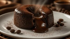 Luxusní dortík Lava Cake s tekutým kávovým středem: Čokoládová bomba, která vás překvapí po prvním zakrojení