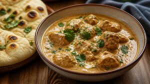 Máslové kuře (Butter Chicken) s jemnou kešu omáčkou