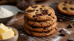 Měkké čokoládové sušenky Chocolate Chip Cookies s kousky čokolády