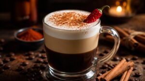 Mexická káva s tequilou a kahlúou: Pikantní koktejl se špetkou chilli a skořice