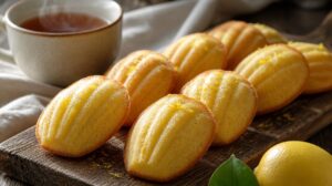 Nadýchané máslové sušenky Madeleines s citronovou kůrou: Tradiční piškotové mušličky k čaji