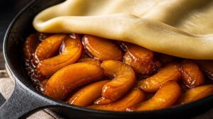 Obrácený jablečný koláč Tarte Tatin: Jak správně zkaramelizovat jablka na pánvi a zapéct je pod těstem