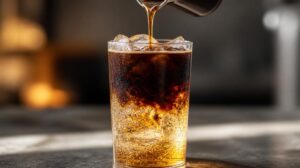Osvěžující Espresso Tonic: Jak správně vrstvit kávu na led a tonik, aby vznikl dokonalý dvoubarevný efekt