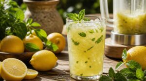 Osvěžující libanonská limonáda s mátou: Trik s rozmixováním celých citronů pro tu nejintenzivnější letní chuť