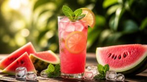 Osvěžující melounová limonáda s mátou: Bleskový letní drink z vodního melounu, který skvěle hydratuje