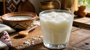 Osvěžující nápoj Dhallë: Tradiční albánský jogurtový drink se solí a ledem proti letním horkům