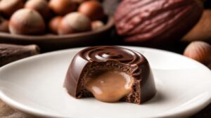 Pravé belgické čokoládové pralinky plněné lískooříškovým nugátem