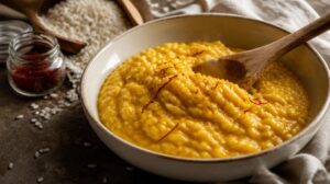 Pravé italské šafránové rizoto (risotto alla milanese)