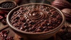 Pravé mexické Chilli con Carne s mletým hovězím, černými fazolemi a tmavou čokoládou