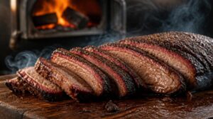 Pravé texaské hovězí hrudí Brisket pomalu uzené na dřevě