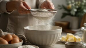 Proč je důležité prosívat mouku a nechat suroviny dojít pokojové teploty