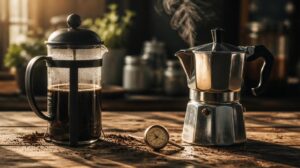 Průvodce domácí přípravou kávy French press versus moka konvička