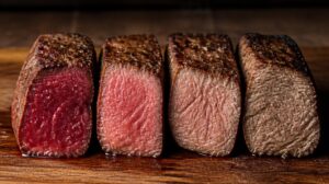 Průvodce stupni propečení steaků od rare po well done