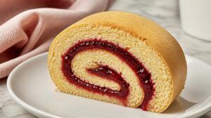 Rychlá piškotová roláda s domácí marmeládou