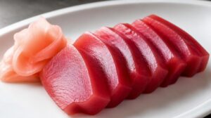 Sashimi z tuňáka s nakládaným zázvorem