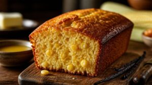 Sladký kukuřičný chlebíček Pan de Elote vláčný a provoněný vanilkou