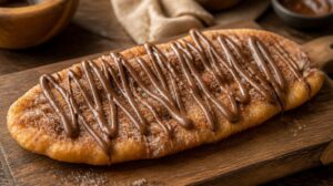 Smažené kanadské těsto ve tvaru bobřího ocasu BeaverTails se skořicí a nutellou