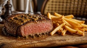 Šťavnatý Steak Frites s domácí pepřovou omáčkou: Jak na dokonalý hovězí steak jako z francouzského bistra