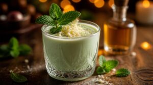 Sváteční mátový vaječný koňak (Mint Eggnog): Překvapivá vánoční variace s bílou čokoládou a kapkou rumu