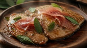 Telecí plátky se šunkou a šalvějí (saltimbocca alla romana)