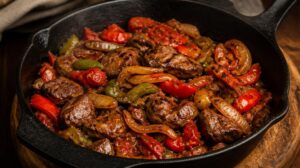Tradiční bulharská játra na cibulce (Drob po selsky): Rychlý recept z jedné pánve s rajčaty a paprikou