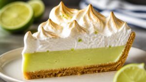 Tradiční limetkový koláč Key Lime Pie se sněhovou čepicí