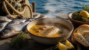 Tradiční rybí polévka Kakavia: Poctivý recept od řeckých rybářů z pobřeží Egejského moře