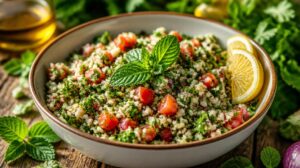 Tradiční salát Tabouli (Tabbouleh): Osvěžující petrželová bomba s bulgurem, mátou a citronem