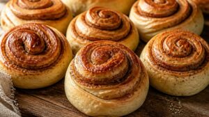 Tradiční švédské skořicové šneky (Kanelbullar) s kardamomem