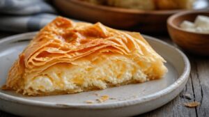 Tradiční sýrový koláč Tiropita: Křupavá řecká pochoutka z těsta filo pro milovníky slaných snídaní